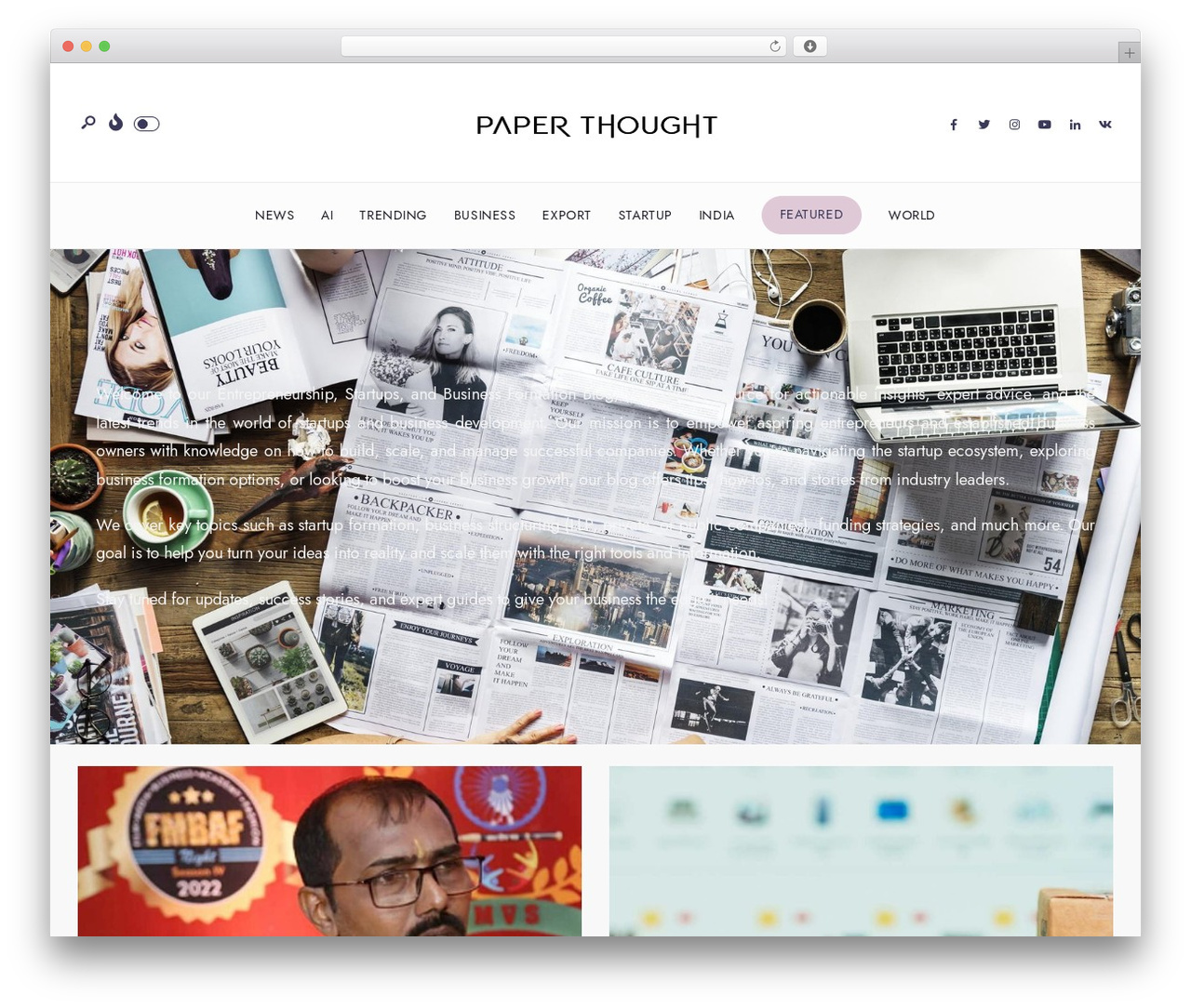 Theme WordPress Newsource - paperthought.com