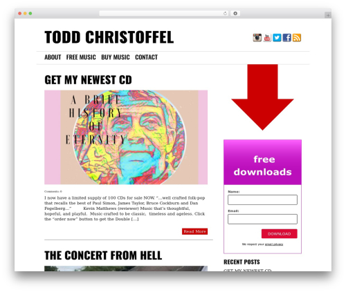 Theme WordPress TunePipe Basic - toddsongs1.com