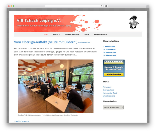 Tiny Forge premium WordPress theme - vfb-schach-leipzig.de