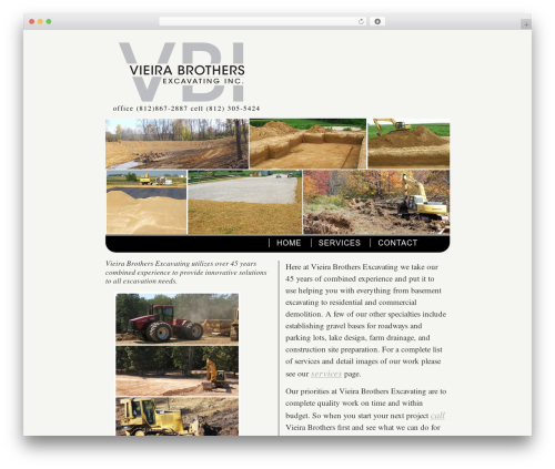 WordPress theme The HTML5 Reset Theme - vieirabrothersexcavating.com