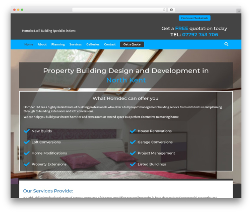 WordPress theme Beaver Builder Theme - homdec.co.uk