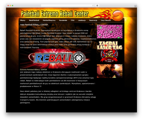 Pixel theme WordPress - paintballkrakow.pl