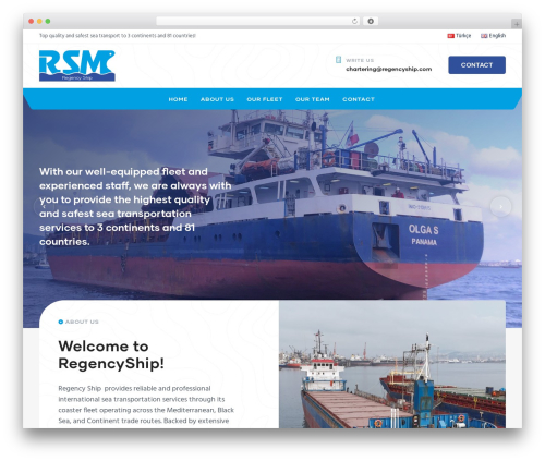 Regency Ship Theme theme WordPress - regencyship.com