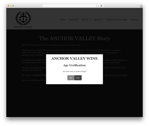 Spectra Template theme WordPress - anchorvalleywine.com