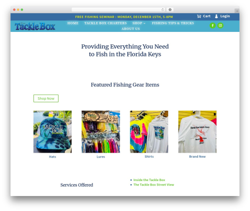 Theme WordPress Divi - thetacklebox.com