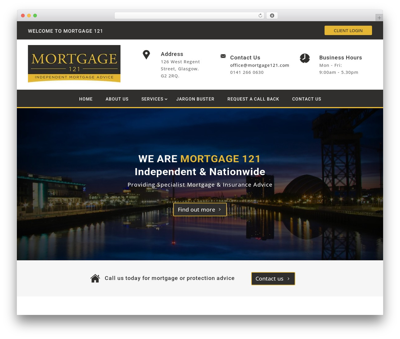 Theme WordPress Divi - mortgage121.com
