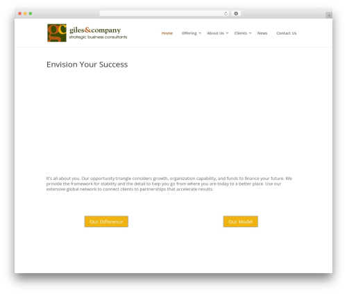 Divi WordPress theme - giles-company.com