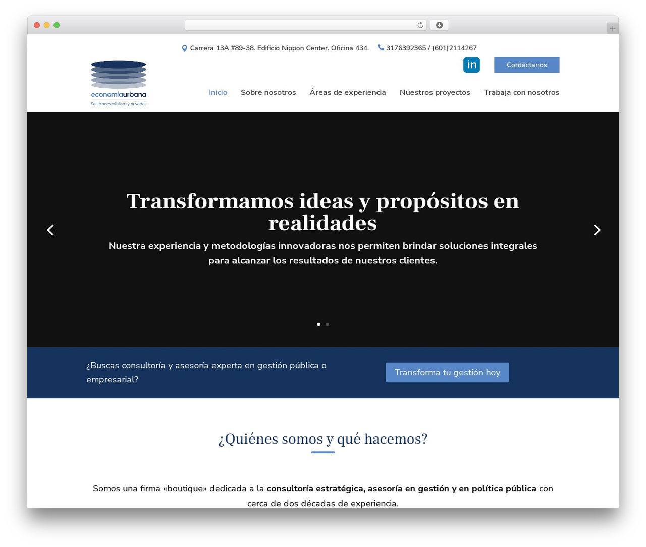Divi WordPress theme - economiaurbana.com