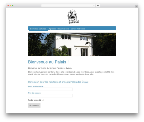Ice Cap top WordPress theme - palaisdesevaux.ch