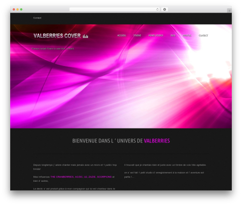 Music Pro theme WordPress - valberries.fr