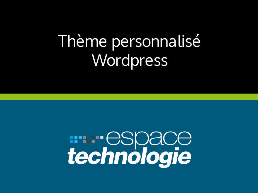 netextyl WordPress theme by Espace Technologie