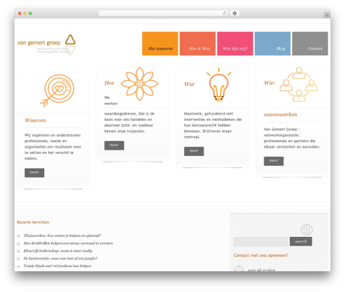 Theme WordPress cherry - vangemertgroep.nl