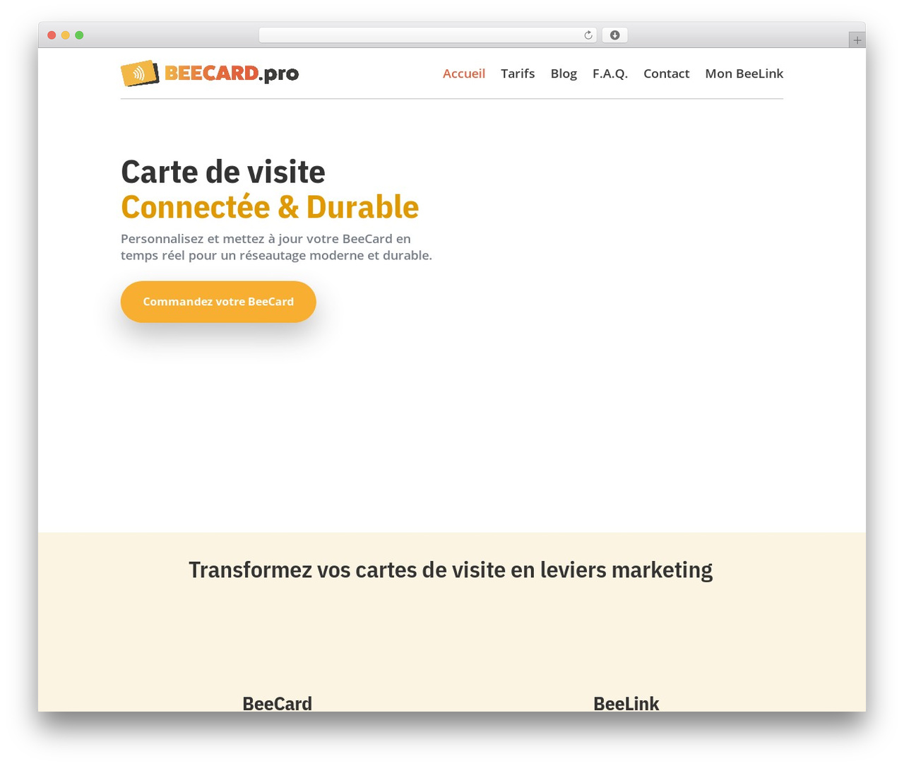 WordPress theme Divi - beecard.pro