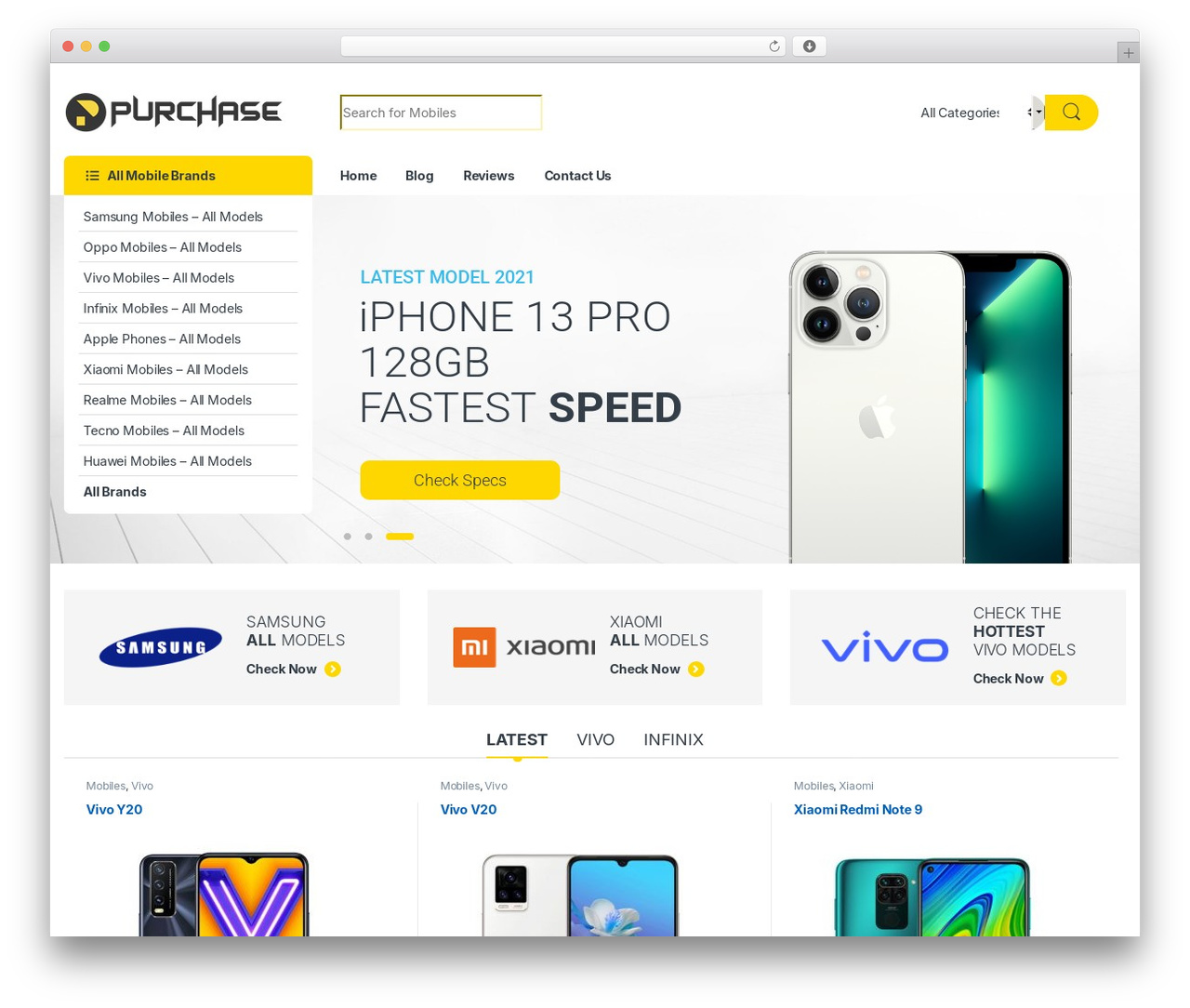 WordPress theme Electro - purchase.com.pk