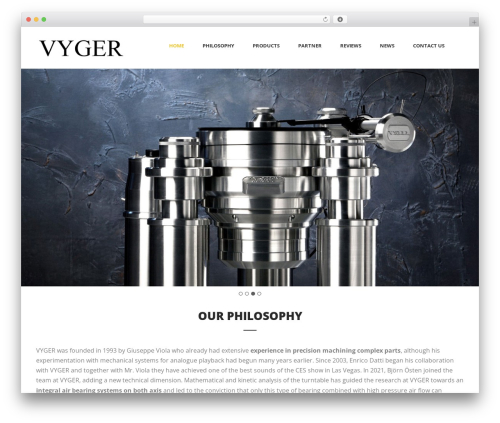 WordPress theme Mega Project - vyger.com