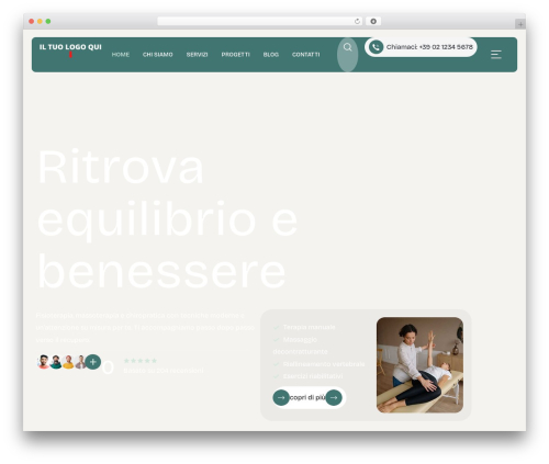WordPress theme Phygio - demo.clickpronto.it/physiotherapy