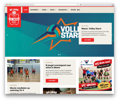 WordPress theme Unitas2016 - vc-unitas.nl