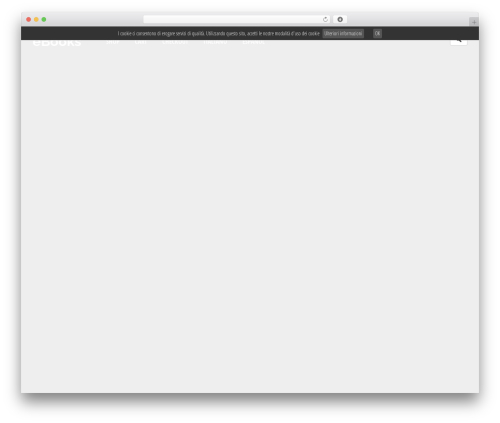 WordPress website theme Wordpress Bootstrap - voglioviverecosiebooks.com