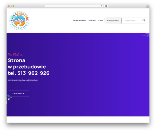 WP theme Dlear - aquaadventure.pl