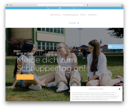 Acadia theme WordPress - bfw-woergl.at