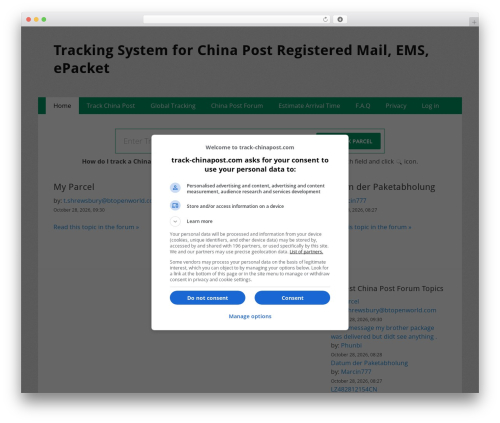 Catch Responsive free WordPress theme - track-chinapost.com