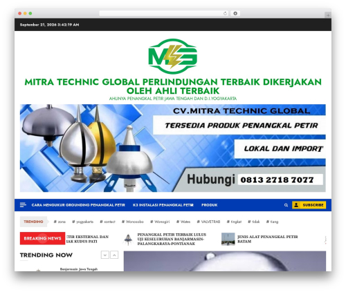ChromeNews newspaper WordPress theme - mediapetir.com
