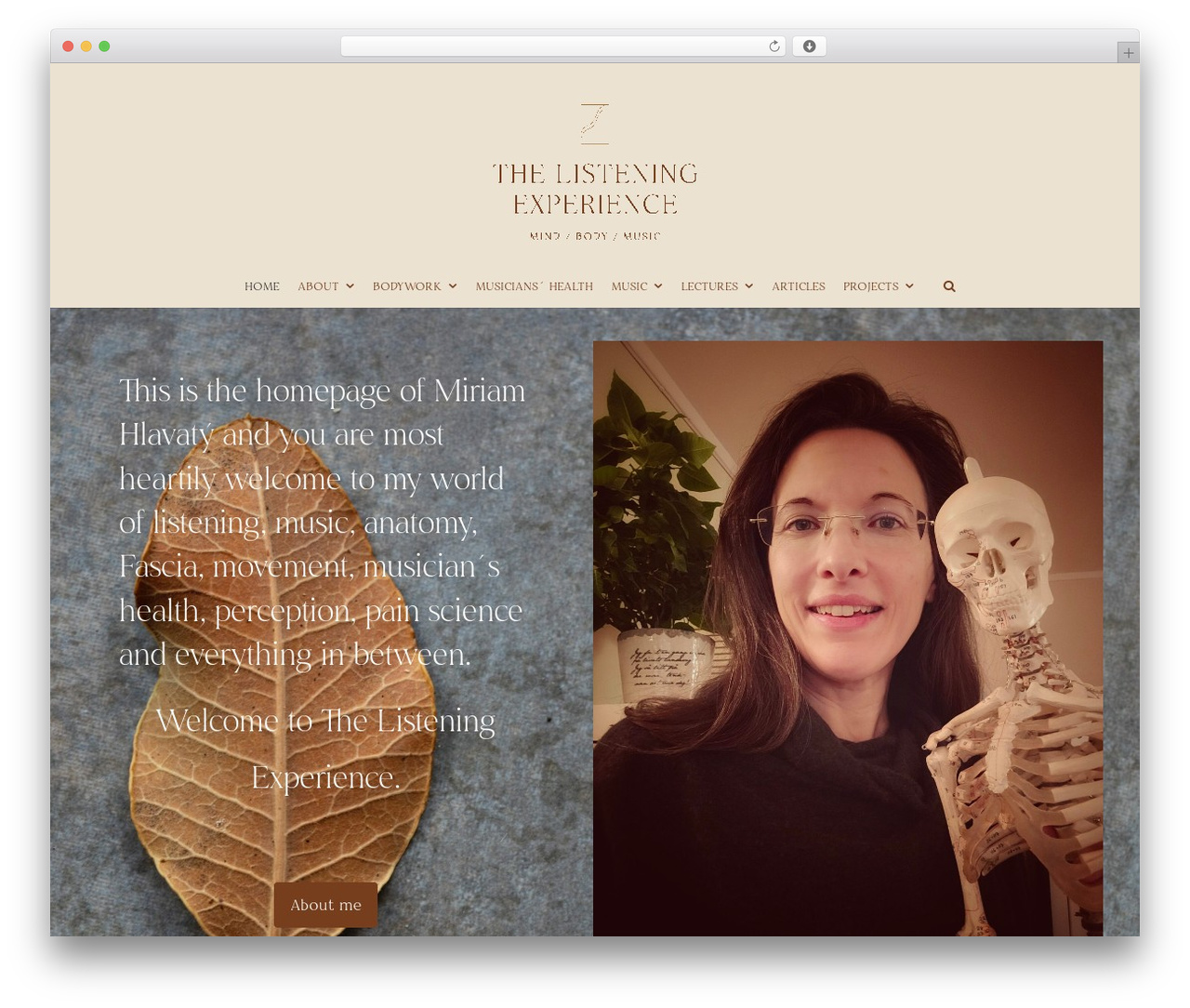 Create WordPress theme design - thelisteningexperience.com