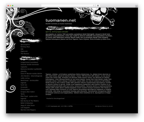 Decayed theme WordPress - tuomanen.net