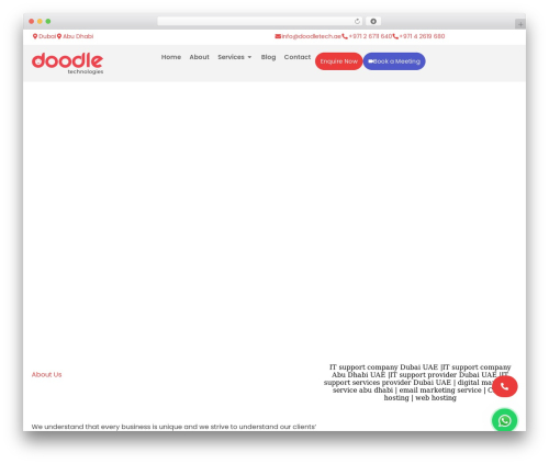 Doodletech WordPress theme - doodletech.ae