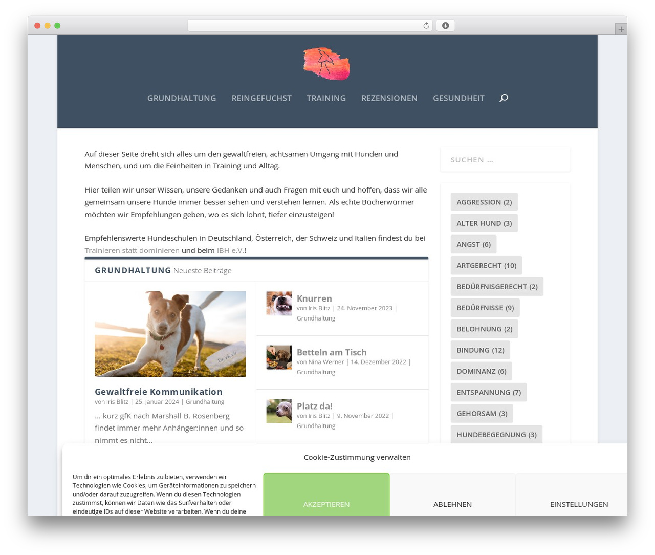 Extra WordPress theme - feine-maus.de