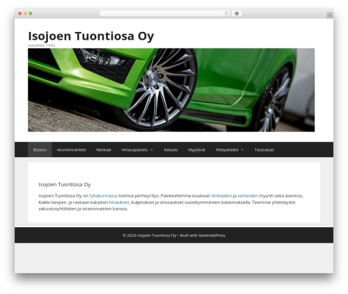 Generate secondary nav WordPress plugin - tuontiosa.com