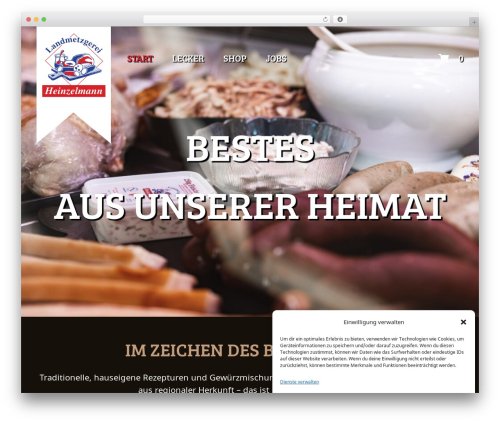 Heinzelmann Theme WordPress theme - landmetzgerei-heinzelmann.de