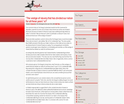 Seagull theme WordPress by Jinsona designs