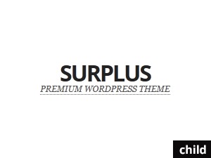 Surplus Child Theme WordPress theme