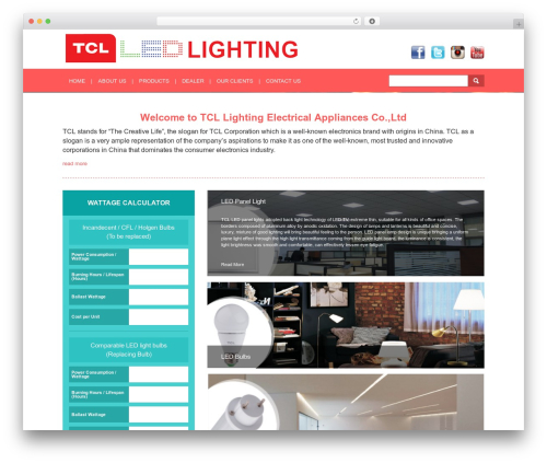 TCL Theme WordPress theme - tcl-lighting.ph