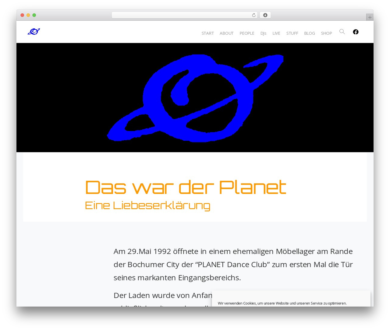 WordPress theme Essentials - planet-bochum.de