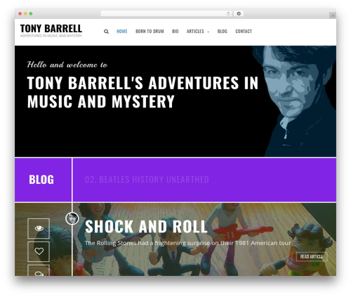 WordPress theme Grideon - Responsive Creative Wordpress Theme - tonybarrell.com