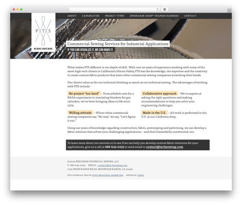 WordPress theme PTS - techsewing.com