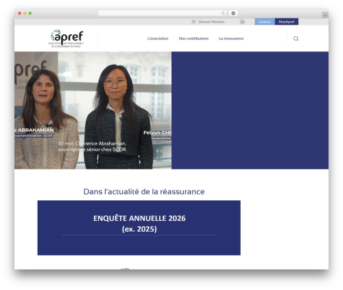 WP theme Apref - apref.org