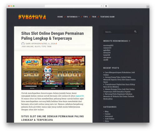 Float WordPress gaming theme - pyrothya.net