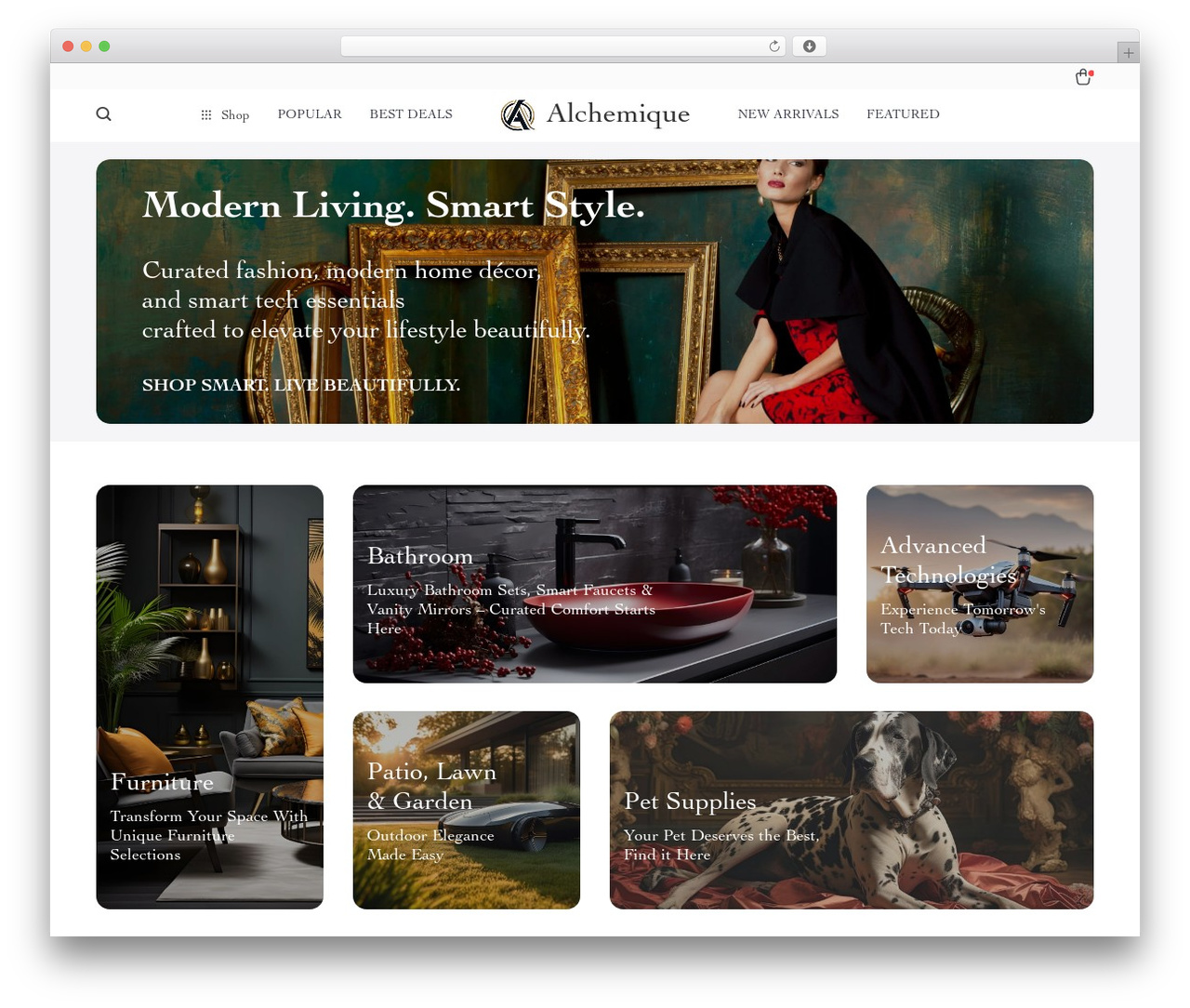 Rockwell Child WordPress shopping theme - alchemique.com