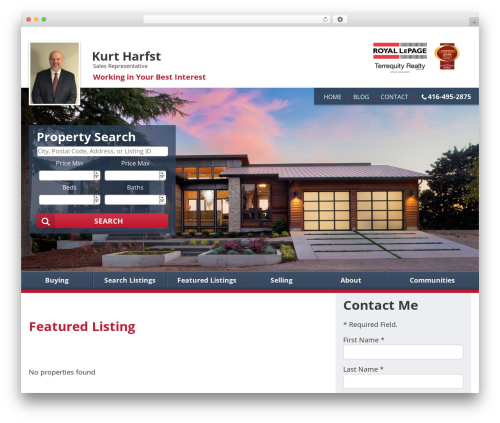 WordPress theme IXACT Framework - durhamsrealtor.com