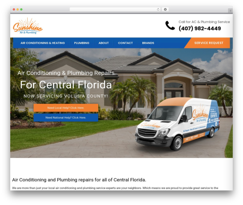 Bolvo features WordPress plugin - sunshineairandplumbing.com