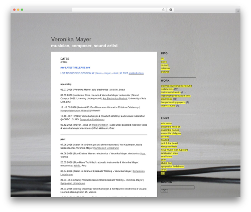 bla. - deutsche version WordPress theme - veronikamayer.com