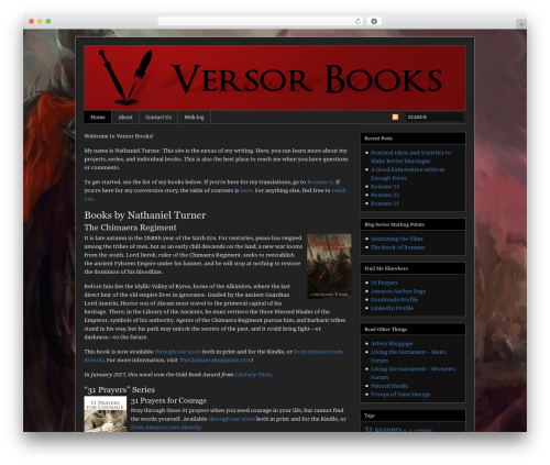 Catalyst WordPress website theme - versorbooks.com