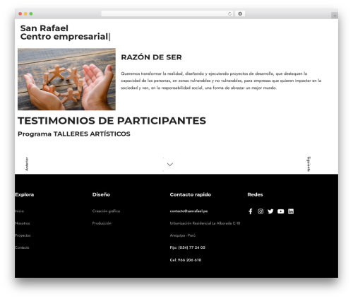 Coursector WordPress theme - sanrafael.pe