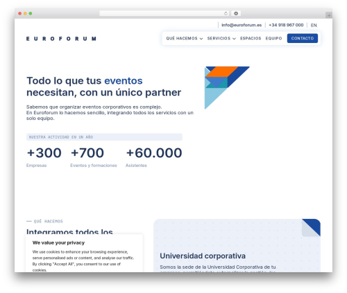 Euroforum theme WordPress - euroforum.es