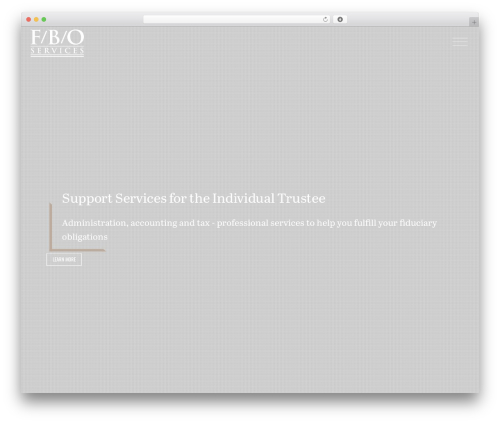 FBO Services WordPress theme design - fboservicesinc.com