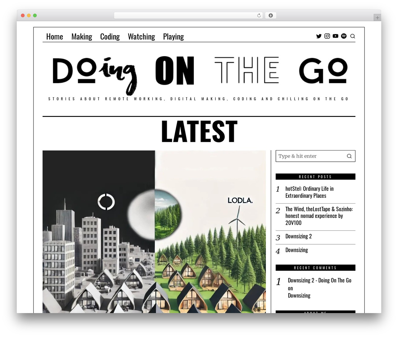 Fox WordPress theme - doingonthego.com