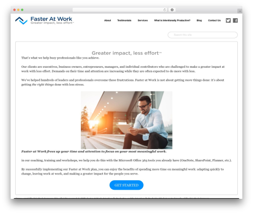 Get Noticed! WordPress theme - fasteratwork.com